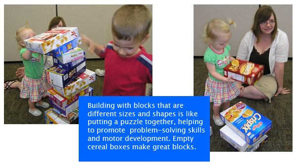 High Hopes children playing with blocks