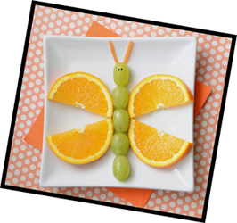 Food Art Design Butterfly
